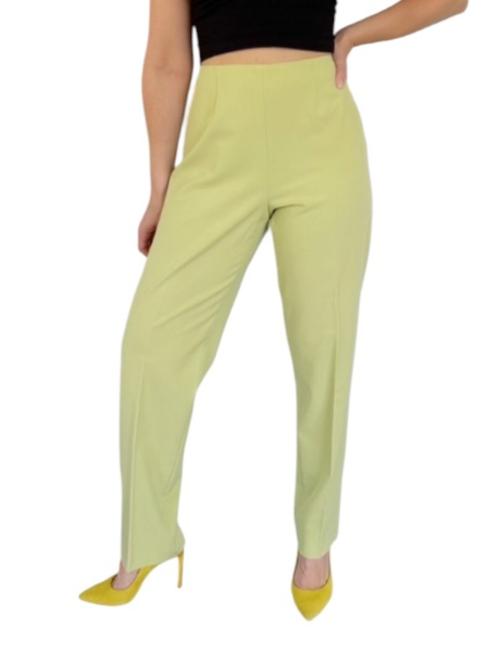 Vintage Gena Essentials light pastel green straight leg dress pants size 8